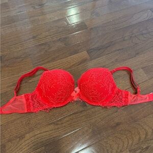 NWOT Unworn Victorias Secret Red Dream Angels Push Up Bra
